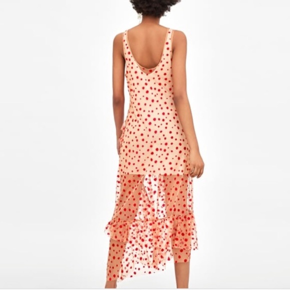 Blogger Fav Zara Sheer Red Dot Dress! - Picture 6 of 16
